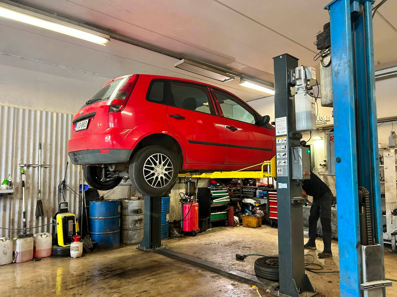 Nordic Legacy Motors workshop in Tuusula